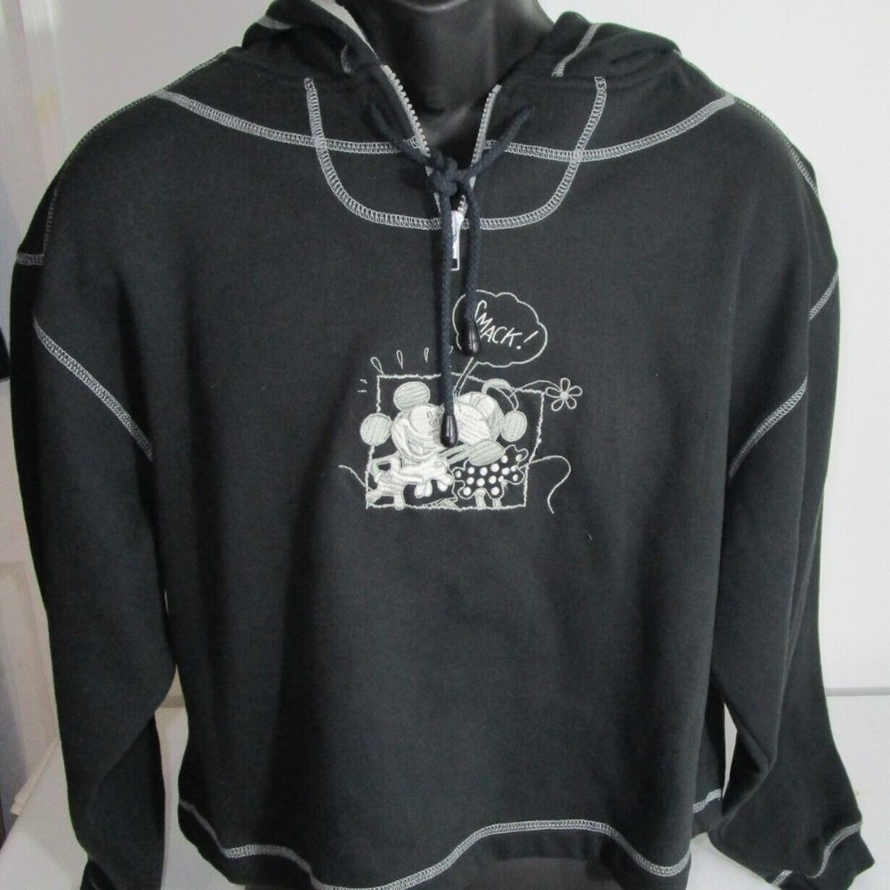Disney  Kissing Mouse Women's Hoodie Size Large #324